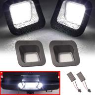 upgrade your dodge ram's license plate light with beneges xenon white led - perfect fit for 2003-2018 ram 1500 2500 3500 & 2019 ram 1500 classic - premium license plate lamp 55078095aa, 55078095ab logo
