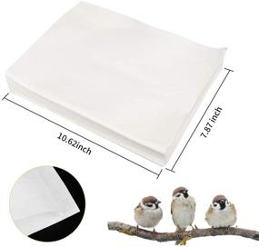 img 3 attached to 🐦 Bird Cage Liner Paper: Non-Woven, Absorbent, Precut - 100 Sheets of L10.62×W7.87 Inch Liners for Pet Animal Cages Cushioning