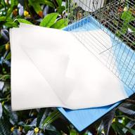 🐦 bird cage liner paper: non-woven, absorbent, precut - 100 sheets of l10.62×w7.87 inch liners for pet animal cages cushioning logo