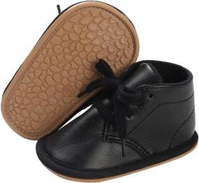 img 4 attached to 👦 Boys' Faux Leather Moccasin Loafers in Oxford Style Sneakers