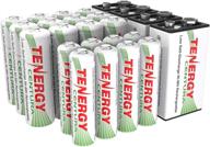 ⚡ tenergy centura low self discharge nimh batteries combo - 12xaa 8xaaa 4x9v, 24 pack logo