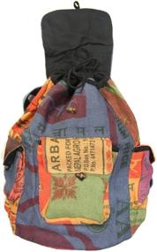 img 3 attached to 🎒 Authentic Lungta Recycled Jute Backpack Nepal - Sustainable Style for Explorers