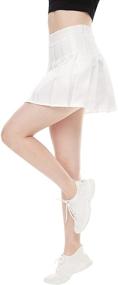 img 4 attached to 👗 Black Waisted Pleated Skater Uniforms for Girls' Clothing - US16D1208 Skirts & Skorts