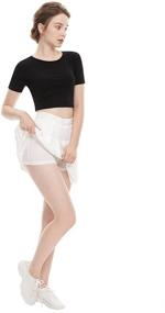 img 3 attached to 👗 Black Waisted Pleated Skater Uniforms for Girls' Clothing - US16D1208 Skirts & Skorts