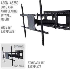 img 2 attached to 🖥️ TV Wall Mount with Full Motion and 28 inch Extension, Compatible with 37 to 70 Inch TVs, Suitable for 24 or 16 Inch Studs (Aeon 45250 - 42-80 Inch TVs)