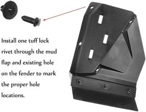 img 2 attached to 🛡️ Defend Your UTV Thoroughly with DEF 2879938 Front Mud Flap Lower Rubber Mud Kit - Perfect Replacement for Polaris RZR Models (2014-2019) - Protect Your Ride!