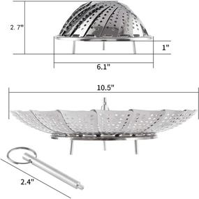 img 3 attached to Аксессуары из нержавеющей стали для пароварки овощей с растяжкой