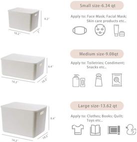 img 3 attached to 🗂️ Stackable Plastic Storage Containers with Lids - Set of 3 | Organize Your Kitchen, Pantry, and Closet Efficiently with MineSign