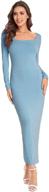 👗 verdusa women's sleeve square bodycon dress: fashionable women's clothing logo