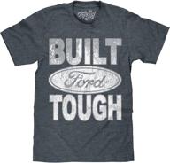 🚙 distressed ford logo tee: built ford tough t-shirt by tee luv logo