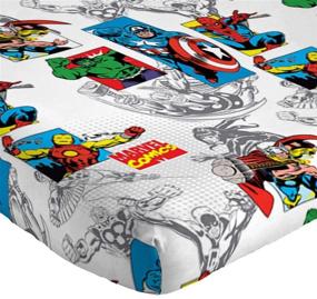 img 3 attached to 👾 Marvel Jay Franco Comics Full Sheet Set - Includes Captain America, Hulk, Iron Man, Spiderman, Thor - Fade Resistant Polyester Microfiber - Official Good Guys Blue Product