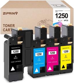 img 4 attached to 🖨️ ZIPRINT Dell 1250/810WH XMX5D Compatible Toner Cartridge 4-Pack - Black, Cyan, Magenta, Yellow