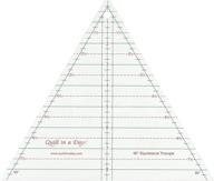 🪡 efficiently craft quilts with the quilt in a day equilateral triangle ruler, 8.5" clear logo