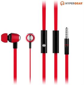 img 3 attached to 🎧 HyperGear dBm Wave Wired In-Ear Headphones with In-line Microphone - Red: Noise Isolation, Precision Bass Sound for iPhones, Androids, Tablets & More