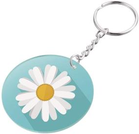 img 3 attached to 🔑 Transparent Acrylic Keychain Blanks Set - 24Pcs Circle Discs with Alloy Key Chains Rings for DIY Crafts & Projects, 2 Inch Size