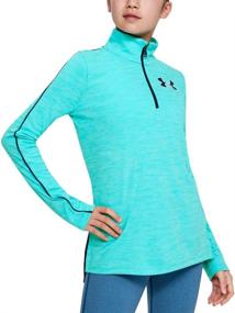 img 1 attached to 👧 Tech 1/2 Zip for Under Armour Girls