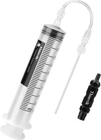 img 2 attached to 🔧 Thinvik Tubeless Sealant Injector for Stans No Tubes: 3.5 oz/100ML Syringe with Presta Schrader Valve Core Removal Tool & Other Sealants