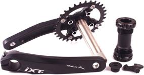 img 1 attached to US Stock¡¿104 BCD 32T-38T Mountain Bike Crankset: Aluminum 🚲 Alloy MTB Crank Set with Round/Oval Chainring - Shimano/FSA Gaint Compatible