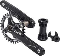 us stock¡¿104 bcd 32t-38t mountain bike crankset: aluminum 🚲 alloy mtb crank set with round/oval chainring - shimano/fsa gaint compatible logo