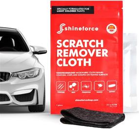 img 4 attached to ShineForce Car Scratch Remover Kit: Expert Paint Repair & Scuff Elimination for White and Light Paint - Includes Magic Nano Cloth for Effective Minor Car Scratch Removal (Black)