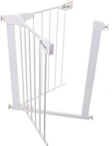 img 2 attached to Dreambaby Boston Magnetic Auto Close Security Gate, White, Adjustable Width 24.5-26.5 inches