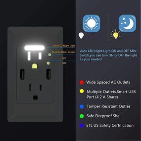 img 3 attached to Save Energy with GREENCYCLE Receptacle Electrical Power Saving Nightlight for Industrial Use