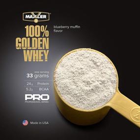 img 2 attached to 🏋️ Maxler 100% Golden Whey Protein: Premium 24g Protein Powder - Pre, Post & Intra Workout - Fast-Absorbing Blend of Whey Hydrolysate, Isolate & Concentrate - Blueberry Muffin Flavor - 2 lbs