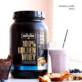 img 3 attached to 🏋️ Maxler 100% Golden Whey Protein: Premium 24g Protein Powder - Pre, Post & Intra Workout - Fast-Absorbing Blend of Whey Hydrolysate, Isolate & Concentrate - Blueberry Muffin Flavor - 2 lbs