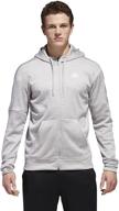 adidas athletics full zip melange 5x large men's clothing logo