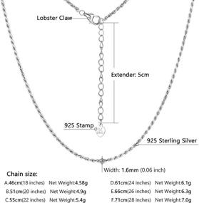 img 2 attached to 🎁 18k Real Gold Plated U7 Rope/Wheat Chain Necklace with Strong Link and Lobster Claw Clasp - Silver/Black/Gold Colors, 1.5/3/6/9MM Width, 18-30 Inch Length - Ideal Replacement Chains for Pendants, Comes in a Gift Pack