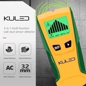 img 3 attached to 🔎 Kuled M79 3-in-1 Multi-Function Stud Sensor Detector with LCD Display and Sound Warning - Wall Scanner for AC Live Wire, Wood, Metal - Deep Scanning