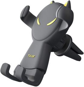 img 3 attached to 🚗 Cute Cartoons Car Phone Mount - Universal Holder for Car - Silicone Material - Dashboard/Windshield Mount - Anti-Shake - Compatible with iPhone 12 XS Max XR & More (Black)