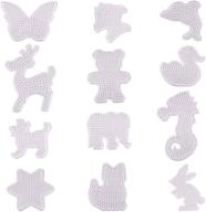 xgood 12-piece clear animal shape fuse 🐾 beads pegboards: creative kids craft beads template boards logo