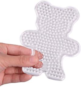 img 2 attached to Xgood 12-Piece Clear Animal Shape Fuse 🐾 Beads Pegboards: Creative Kids Craft Beads Template Boards