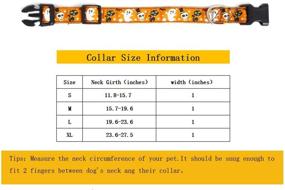 img 3 attached to 👻 ZIFEIPET Halloween Dog Collar - Adjustable & Durable Collar with Ghost Pattern - Halloween Accessories for Small, Medium, and Large Dogs
