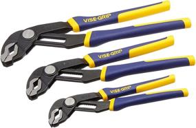 img 2 attached to 🔧 Irwin Tools VISE-GRIP GrooveLock Pliers Set - 3-Piece Kit Bag: 8", 10", 12" - 3-Pack with Bag