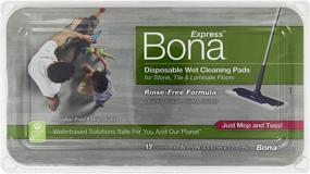 img 2 attached to 🧹 Bona Hard Surface Floor Disposable Wet Cleaning Pads - For Stone, Tile, Laminate, Vinyl LVT/LVP - Pack of 12