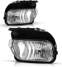 img 4 attached to 🚘 Fog Lights for Chevy Silverado/Avalanche (2003-2007/2002-2006) Without Body Cladding - Clear Lens (2PCS) AUTOWIKI