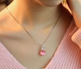 img 2 attached to 18 inch Girls Pendant Necklace - Unicraft with Gift Box