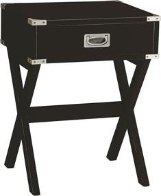 img 4 attached to 🔲 ACME Furniture 82822 Babs End Table: Sleek Black Design for Any Space