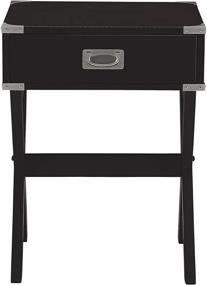 img 3 attached to 🔲 ACME Furniture 82822 Babs End Table: Sleek Black Design for Any Space