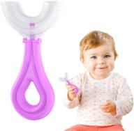 👶 u-shaped baby toothbrush: soft silicone brush for healthy infant & toddler oral care logo