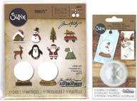 π enhance your christmas crafts with tim holtz alterations tiny snowglobes thinlit dies and dimensional domes - 2 item bundle logo