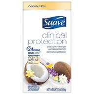 1.7 унции кокосовый поцелуй suave clinical антиперспирант дезодорант логотип