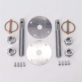 img 1 attached to Enhance Your Race Performance with Kipa Stainless Hood Pin Set: Chrome Hardware for Chevy Ford Mopar Drag Racing Race - Durable and Reliable #4056