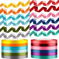 🎁 tomorotec silk satin rolls: 12 color 300 yard total satin ribbon for gift package wrapping, bows, crafts, gifts, party, wedding logo