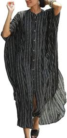 img 4 attached to Bsubseach Womens Striped Swimsuit Dresses Women's Clothing and Swimsuits & Cover Ups