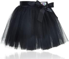 img 2 attached to Layered Tulle Princess Skirt for Girls - Fashionable Skirts & Skorts