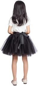 img 4 attached to Layered Tulle Princess Skirt for Girls - Fashionable Skirts & Skorts