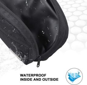 img 1 attached to 🛁 Emissary Nylon Men's Toiletry Bag - Large Waterproof Shower Bag - Travel Toiletries Bag - Dopp Kitt for Men - Shaving Bag for Men and Women - Black Water-Resistant